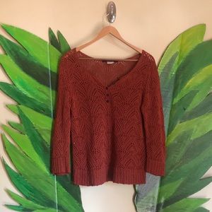 Peruvian Connection crocheted sweater